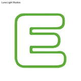 Sweet Letter Led Ceiling Light: Candy-Colored Acrylic Flush Fixture For Girls Green / 12 Warm
