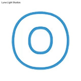 Sweet Letter Led Ceiling Light: Candy-Colored Acrylic Flush Fixture For Girls Blue / 12 Warm