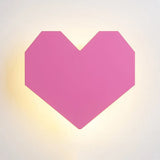 Sweetheart Pink Led Wood Sconce Light For Baby Girls Bedroom And Hallway / 10 B