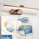 Swingable Minimalistic Led Vanity Wall Light: Aluminum Linear Fixture
