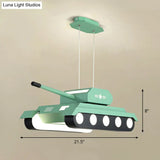 Tank Led Suspension Nursery Chandelier Modern Acrylic Lighting Fixture