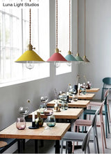 Tapered Metal Pendant Lamp For Modern Dining Room Lighting