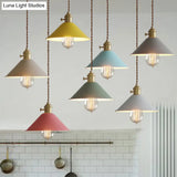 Tapered Metal Pendant Lamp For Modern Dining Room Lighting