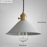 Tapered Metal Pendant Lamp For Modern Dining Room Lighting
