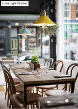 Tapered Metal Pendant Lamp For Modern Dining Room Lighting