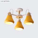 Tapered Shade Hanging Pendant Lamp For Simple Living Room Lighting