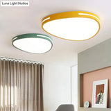 Teardrop Led Ceiling Light For Kindergarten And Bedroom - Nordic Style