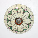Tiffany Loft Stained Glass Flush Mount Light - Magnolia Ceiling In Multi-Colored Shades For Bedroom