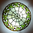 Tiffany Stained Glass Ceiling Light For Rustic Décor In Living Room/Stairway Green / 12