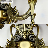 Tiffany Stained Glass Sconce Lighting With Dual Head Bowl Design For Bedroom Wall Mount In