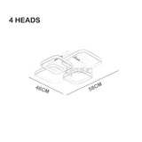 Touch Remote Dimming Modern Plafon Led Ceiling Lamp Fixture Aluminum Dining Living Room Bedroom