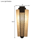 Traditional 1-Light Wall Sconce In Black With Cylinder Shade