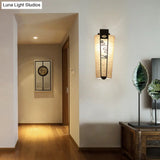 Traditional 1-Light Wall Sconce In Black With Cylinder Shade
