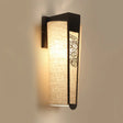 Traditional 1-Light Wall Sconce In Black With Cylinder Shade / Cloud