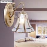 Traditional Brass Trumpet Sconce With Mermaid Design - Wall Mounted Lighting
