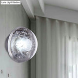 Traditional Clear Crystal Bubble Sconce Wall Lamp - Single Bulb Light Fixture
