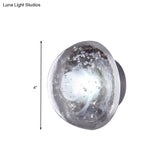 Traditional Clear Crystal Bubble Sconce Wall Lamp - Single Bulb Light Fixture