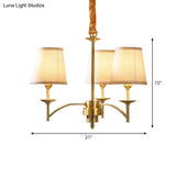 Traditional Gold Chandelier With 6/8/10 Bulb Suspension Pendant Light