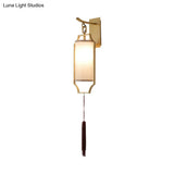 Traditional Gold Cylinder Wall Sconce Light Fixture - Perfect For Living Room Lighting