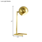 Traditional Gold Metallic Table Light For Study Room: Enhance Your Nightstand Lighting