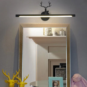 Traditional Led Vanity Lamp - Black Metal Sconce Light Fixture For Bathroom 18/23/29.5 Wide / 18