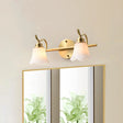 Traditional Metal Bathroom Vanity Light With 2/3 Bulbs - Led Brass Sconce Lighting 2 /