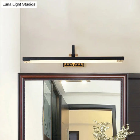 Traditional Metal Linear Led Vanity Light Fixture In White/Warm/Natural Multiple Sizes Available