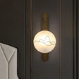 Traditional Metal Wall Sconce Light Fixture - Round Bedside Lighting 10/12 Wide 1 Brass / 10