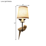 Traditional Nursing Room Wall Sconce With Pigeon Shade Design
