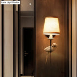 Traditional Nursing Room Wall Sconce With Pigeon Shade Design