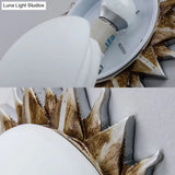 Traditional White Glass Flush Mount Ceiling Light For Dining Room - 1/3 Sunburst Lights Sizes 9’