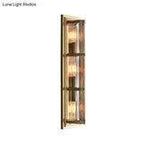 Traditionary Metal Tube Sconce Light With 2/3/4 Heads In Black/Gold Elegant Wall Lamp For Your
