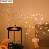 Tree Shaped Led Table Lamp With Usb Charging Port