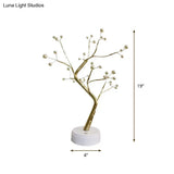 Tree Shaped Led Table Lamp With Usb Charging Port