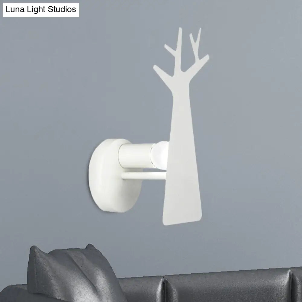 Tree Wall Mount Light - Nordic Macaron Style Green/Grey/White Bedroom Lighting