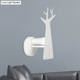 Tree Wall Mount Light - Nordic Macaron Style Green/Grey/White Bedroom Lighting