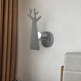 Tree Wall Mount Light - Nordic Macaron Style Green/Grey/White Bedroom Lighting Grey