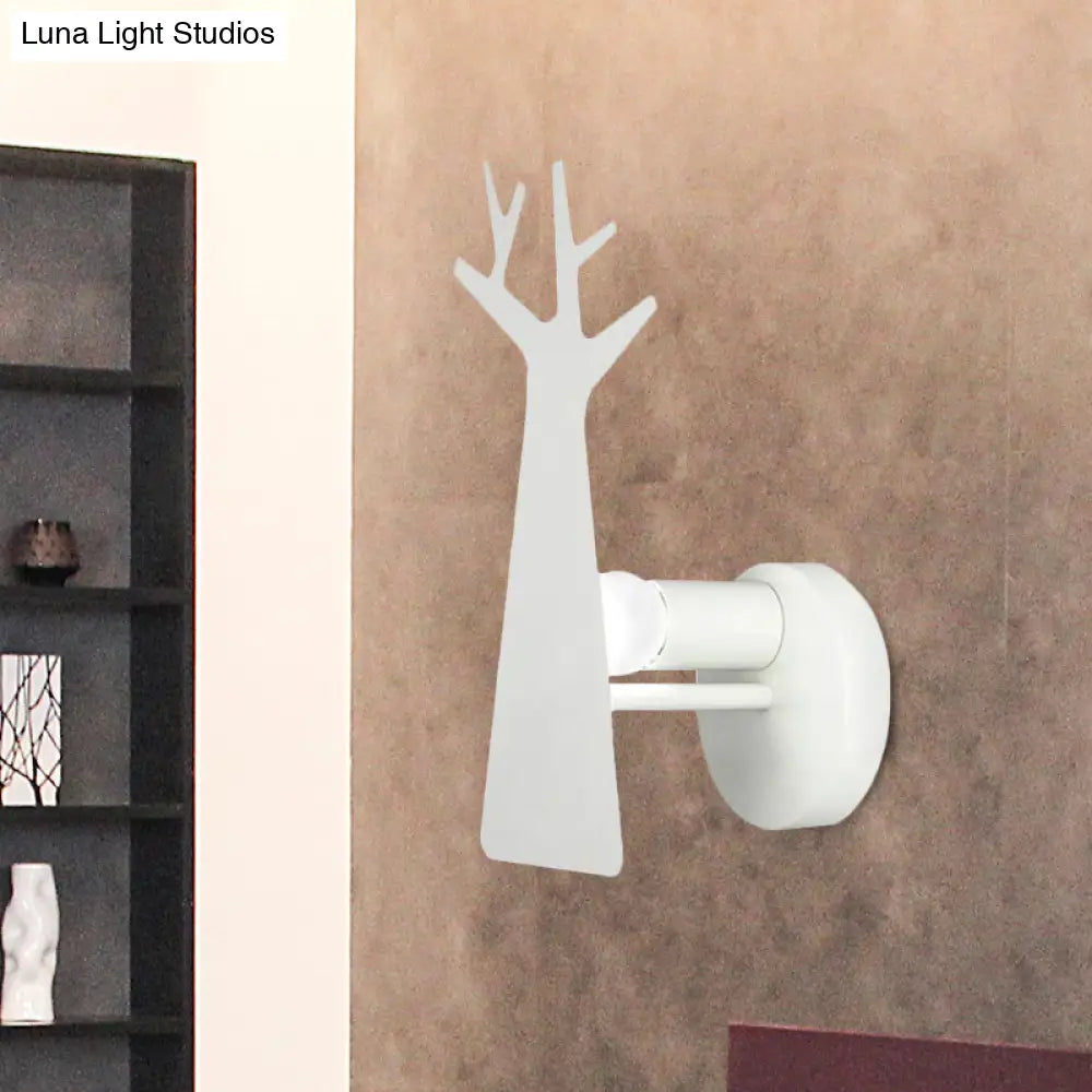 Tree Wall Mount Light - Nordic Macaron Style Green/Grey/White Bedroom Lighting