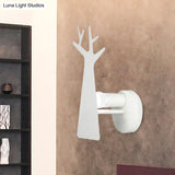 Tree Wall Mount Light - Nordic Macaron Style Green/Grey/White Bedroom Lighting