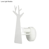 Tree Wall Mount Light - Nordic Macaron Style Green/Grey/White Bedroom Lighting