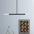 Tube Chandelier Led Ceiling Pendant Light - Modern Black/White/Gold Design 2/4/6-Light Options