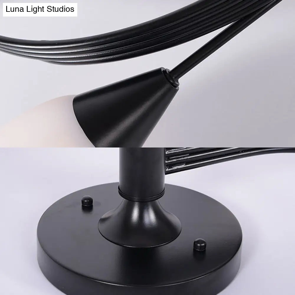 Twisted Living Room Semi Mount Lighting - Traditional Frosted Glass Ceiling Light With 4/6 Lights