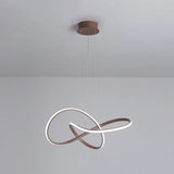 Twisted Metal Chandelier - Modern Simplicity For Living Room Lighting Coffee / 21 Third Gear