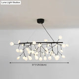 Ultra-Modern Linear Firefly Pendant Lighting: Acrylic Billiard Light For Living Room