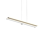 Ultra Thin Acrylic Drop Pendant Led Ceiling Lamp - 39/47 Wide Warm/White Light