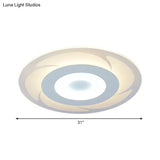 Ultra Thin Acrylic Flush Mount Led Ceiling Light - Modern Warm/White Multiple Sizes Available