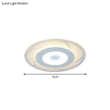 Ultra Thin Acrylic Flush Mount Led Ceiling Light - Modern Warm/White Multiple Sizes Available