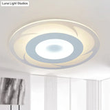 Ultra Thin Acrylic Flush Mount Led Ceiling Light - Modern Warm/White Multiple Sizes Available