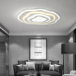 Ultra Thin Acrylic Ripple Ceiling Lamp - 19.5’/23.5’ W Simple White Led Light In Warm/White / 19.5’