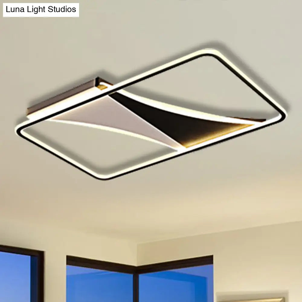 Ultra Thin Flush Metallic Led Ceiling Light - Warm/White Various Sizes Available